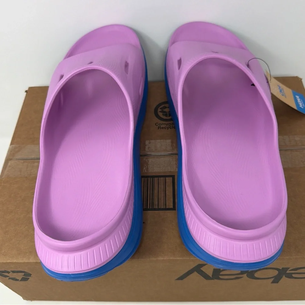 HOKA ORA Recovery Slide 3 Cyclamen Coastal Sky Sandals Men’s 14/ Women’s 16 NWT